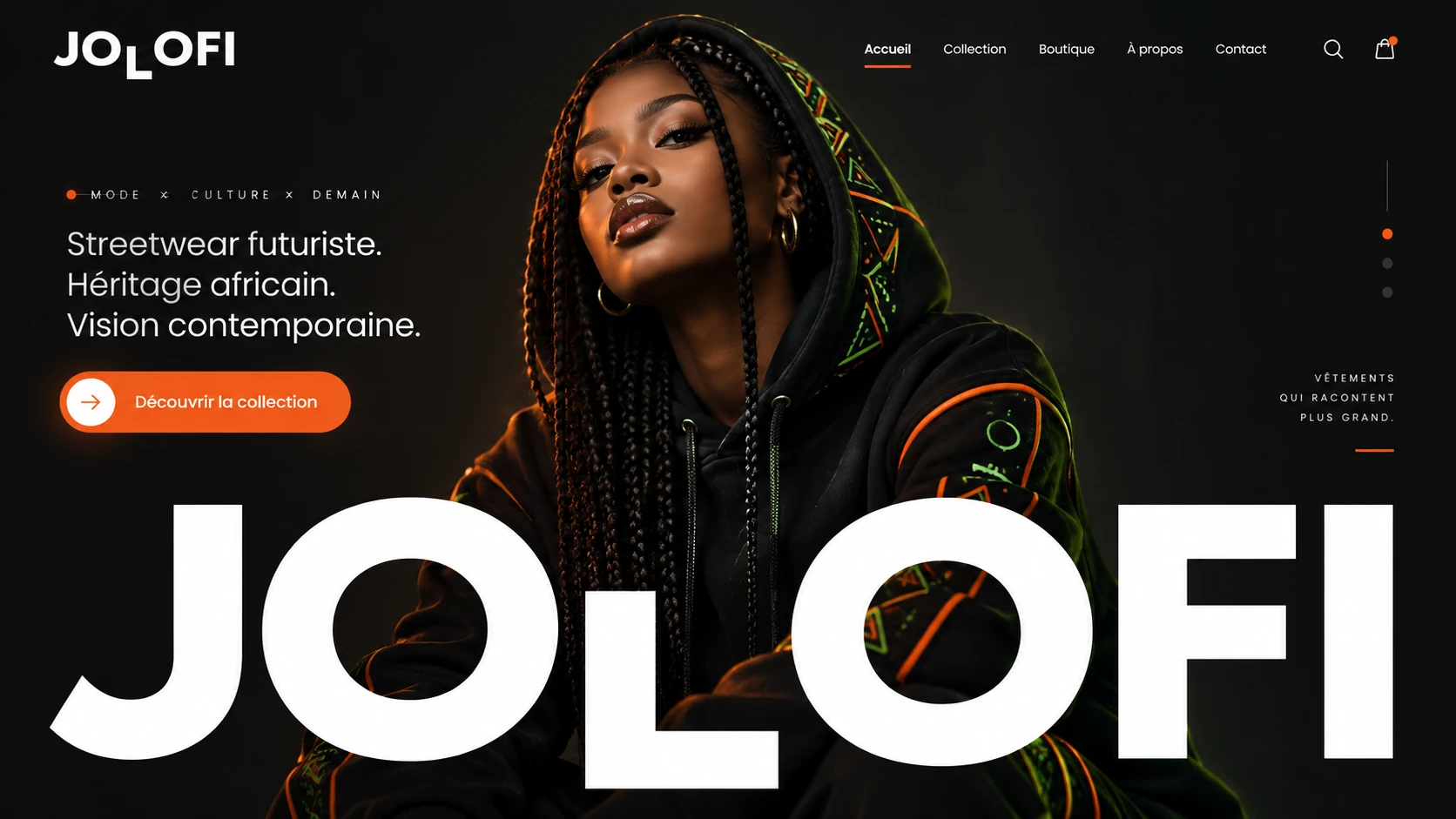 Site de la marque Jolofi