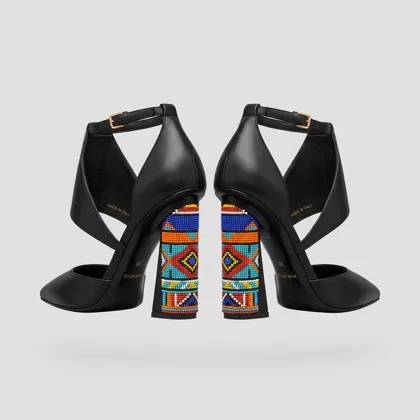 Escarpins DAKAARO aux talons Ndebele