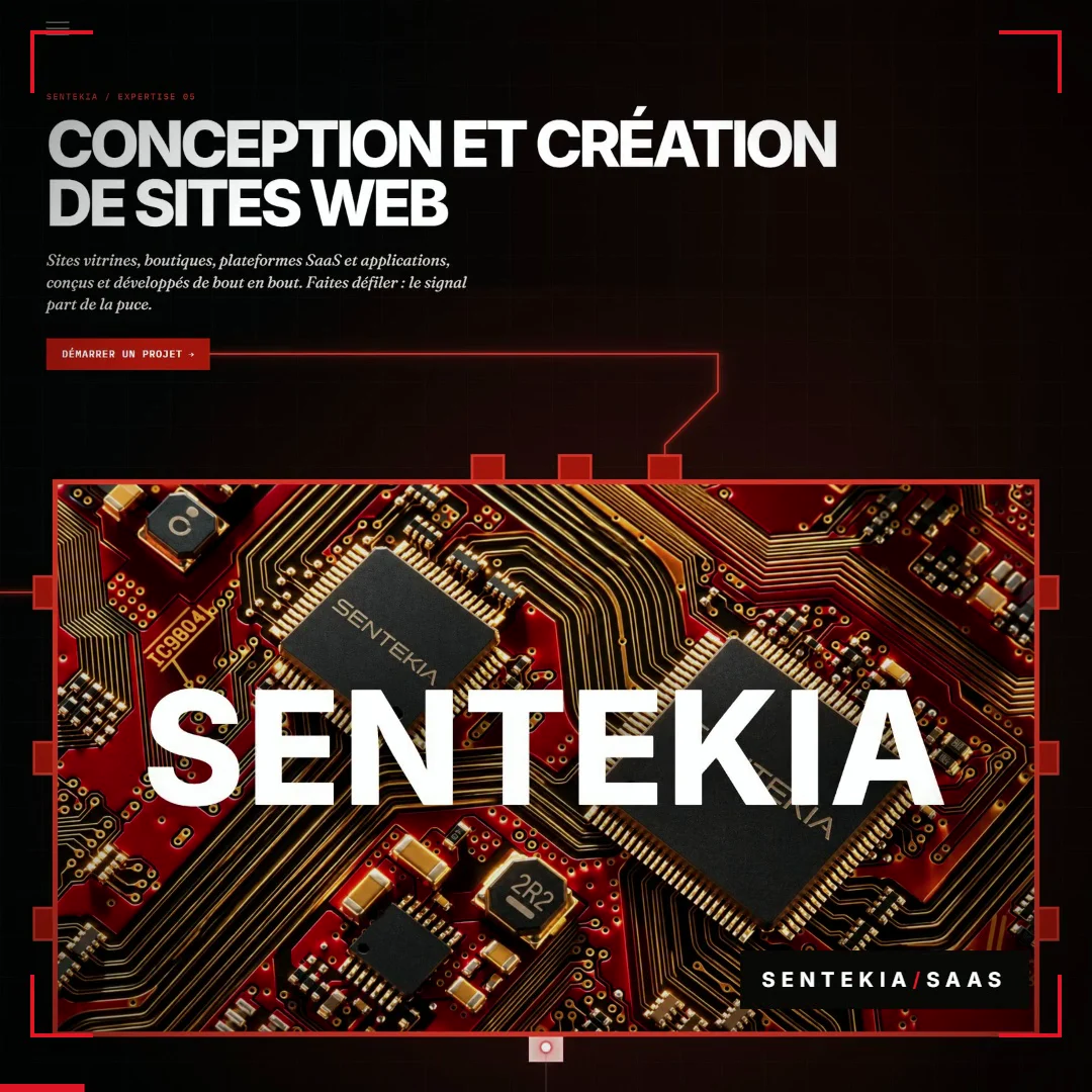 Conception SaaS SENTEKIA