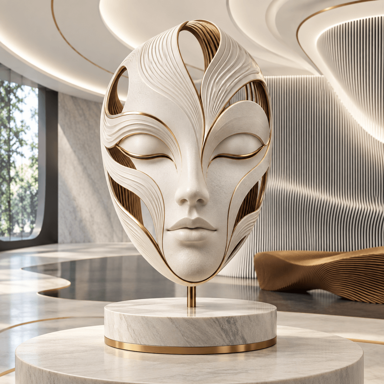 SENTEKIA, archive visuelle, masque Wood